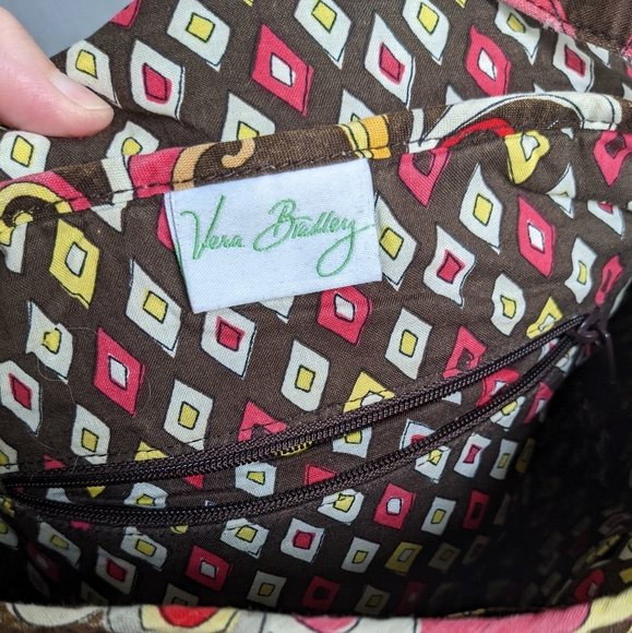 Vera Bradley Pink and Brown Crossbody Bag - Picture 2 of 7